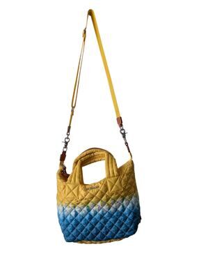 MZ Wallace Small Sutton Bag In Daffodil Tie Dye/Gold